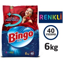Bingo Matik Renkli Toz Çamaşır Deterjanı 6 Kg Bingo Matik Renkli Toz Çamaşır Deterjanı 6 Kg