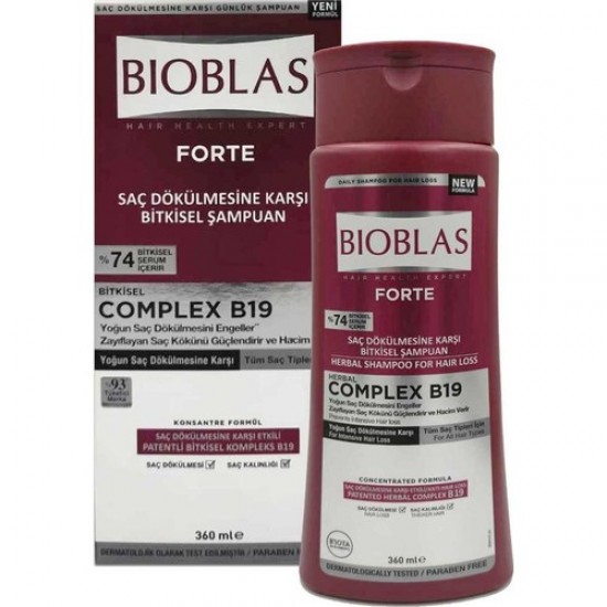 Bioblas Forte Saç Dökülmesine Karşı Bitkisel Şampuan 360 ml
