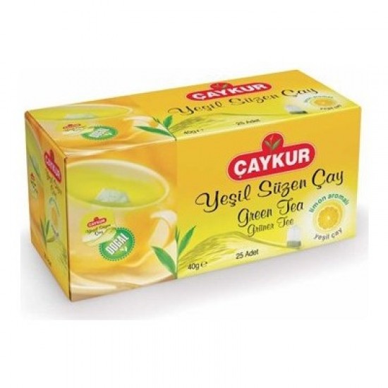 Çaykur Yeşil Süzen Çay Limonlu 40 Gr 25 Adet