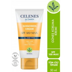 Celenes By Sweden Herbal Güneş Koruma Kremi 100 Max Spf 50 ml - Tüm Cilt Tipleri Celenes By Sweden Herbal Güneş Koruma Kremi 100 Max Spf 50 ml - Tüm Cilt Tipleri