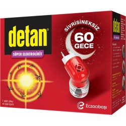Detan 60 Gece Elektrolikit Cihaz + Yedek Detan 60 Gece Elektrolikit Cihaz + Yedek