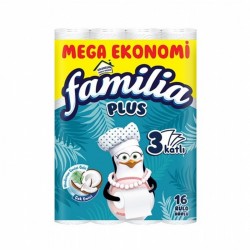 Familia Plus Coconut Özlü Kağıt Havlu 16'lı Familia Plus Coconut Özlü Kağıt Havlu 16'lı