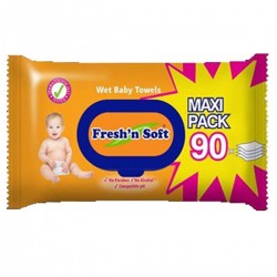 Fresh'n Soft Classic Islak Havlu 90 Adet Fresh'n Soft Classic Islak Havlu 90 Adet