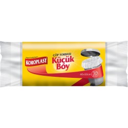 Koroplast Küçük Boy Çöp Torbası 30'lu 40x50 cm Koroplast Küçük Boy Çöp Torbası 30'lu 40x50 cm