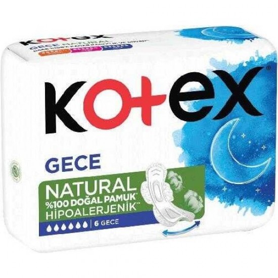 Kotex Natural Ultra Sıngle Gece 6lı