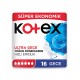 Kotex Ultra Süper Ekonomik Paket Gece 16lı
