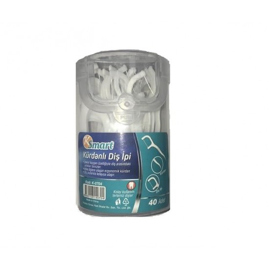 Ksmart Kürdanlı Diş İpi 40lı Ksmart Kürdanlı Diş İpi 40lı