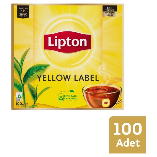 Lipton Yellow Label Süzen Poşey Siyah Çay 100lü