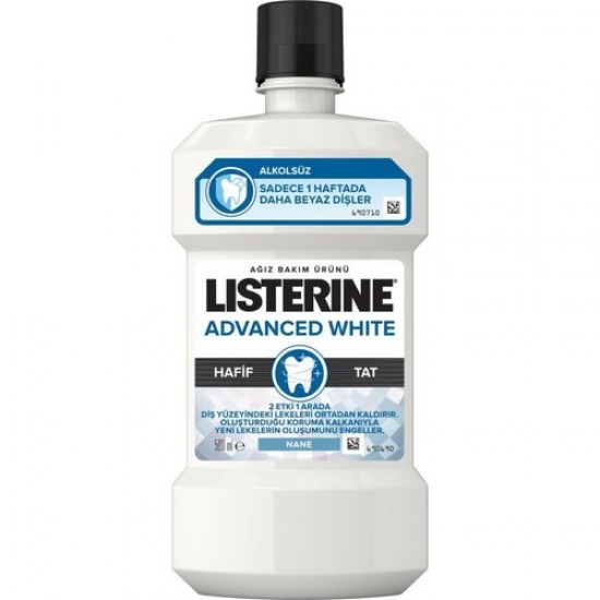 Listerine Advanced White Hafif Tat 500 Ml