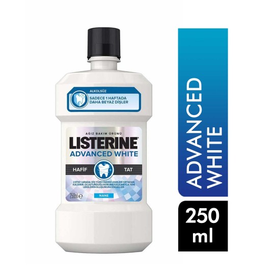 Listerine Advanced White Hafif Tat Agız Bakım Suyu 250 Ml