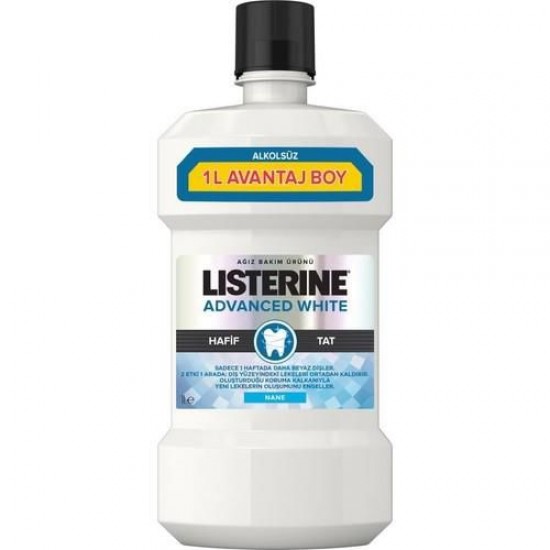 Listerine Advanced White Hafif Tat Nane Ağız Bakım Suyu 1000 Ml