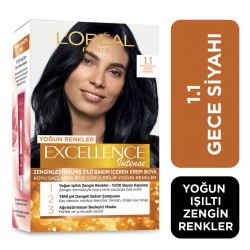 Loreal Paris Excellence Intense Saç Boyası Gece Siyahı 1.1 Loreal Paris Excellence Intense Saç Boyası Gece Siyahı 1.1