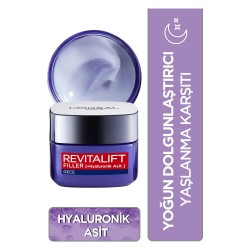 Loreal Paris Revitalift Filler Yoğun Dolgunlaştırıcı Yaşlanma Karşıtı Gece Kremi 50 Ml - Hyaluronik Asit Loreal Paris Revitalift Filler Yoğun Dolgunlaştırıcı Yaşlanma Karşıtı Gece Kremi 50 Ml - Hyaluronik Asit