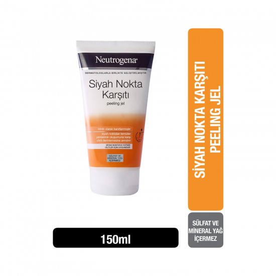 Neutrogena Siyah Nokta Karşıtı Günlük Peeling Jel 150 Ml Neutrogena Siyah Nokta Karşıtı Günlük Peeling Jel 150 Ml
