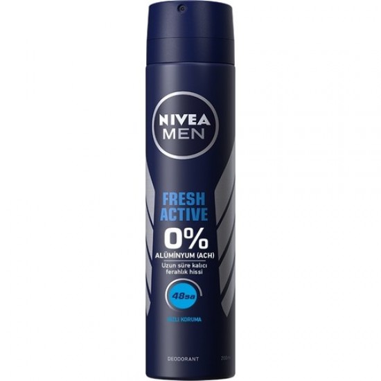 NIVEA MEN Fresh Active Erkek Deodorant Sprey 200 ml