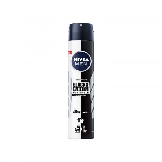 Nivea Men Black&White Original Erkek Deodorant Sprey 200 Ml