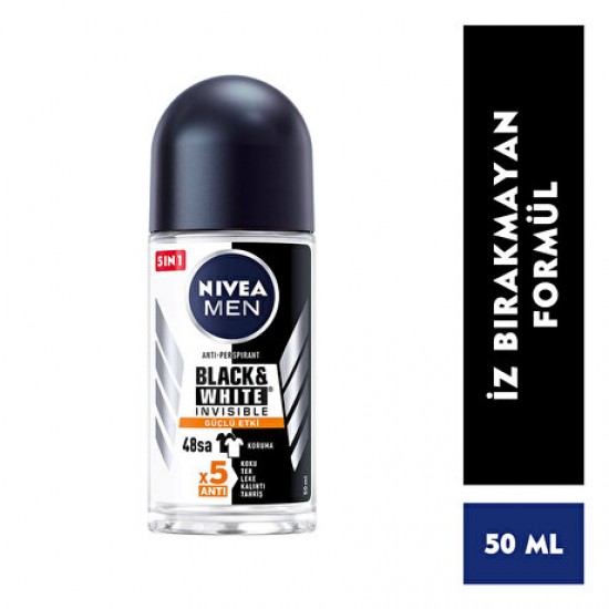 Nivea Men Black & White Roll On Invisible Güçlü Etki 50 ml