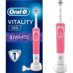 Oral-B Vitality 100 3D White Pembe Şarjlı Diş Fırçası Oral-B Vitality 100 3D White Pembe Şarjlı Diş Fırçası