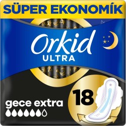 Orkid Ultra Extra Hijyenik Ped Gece Extra Süper Ekonomik Paket 18 Ped Orkid Ultra Extra Hijyenik Ped Gece Extra Süper Ekonomik Paket 18 Ped