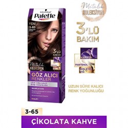 Palette Göz Alıcı Renkler Saç Boyası 3.65 Çikolata Kahve Palette Göz Alıcı Renkler Saç Boyası 3.65 Çikolata Kahve