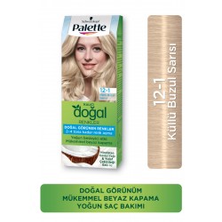 Palette Kalıcı Doğal Renkler Saç Boyası 12-1 Küllü Buzul Sarısı Palette Kalıcı Doğal Renkler Saç Boyası 12-1 Küllü Buzul Sarısı
