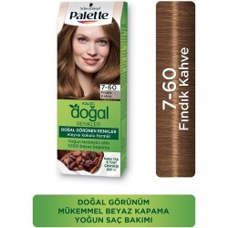 Palette Kalıcı Doğal Renkler Saç Boyası 7-60 Fındık Kahve Palette Kalıcı Doğal Renkler Saç Boyası 7-60 Fındık Kahve