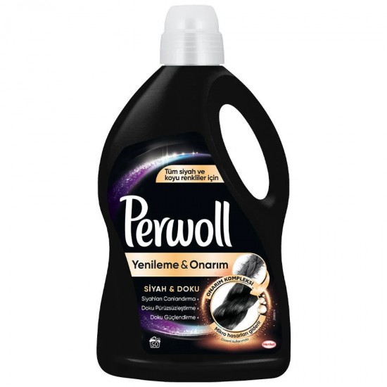 Perwoll Hassas Sıvı Çamaşır Deterjanı Siyah 3 Lt