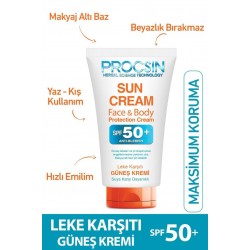 Procsin Spf 50+ Leke Karşıtı Güneş Koruyucu Krem 50 Ml Procsin Spf 50+ Leke Karşıtı Güneş Koruyucu Krem 50 Ml