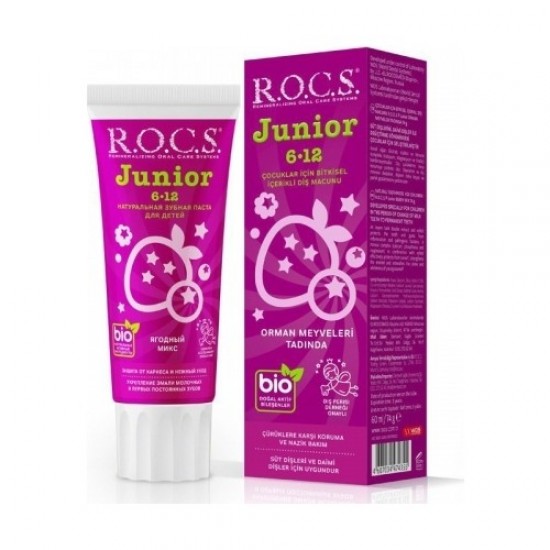 ROCS Junior 6-12 Yaş Diş Macunu - Orman Meyveleri Tadında 60 ml