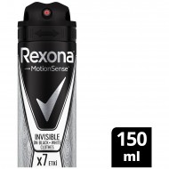 Rexona Erkek Deodorant Sprey Invisible Black&White Clothes 150 Ml Rexona Erkek Deodorant Sprey Invisible Black&White Clothes 150 Ml
