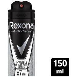 Rexona Erkek Deodorant Sprey Invisible Black&White Clothes 150 Ml Rexona Erkek Deodorant Sprey Invisible Black&White Clothes 150 Ml