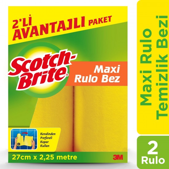 Scotch Brite Maxi Rulo Temizlik Bezi 2li Paket