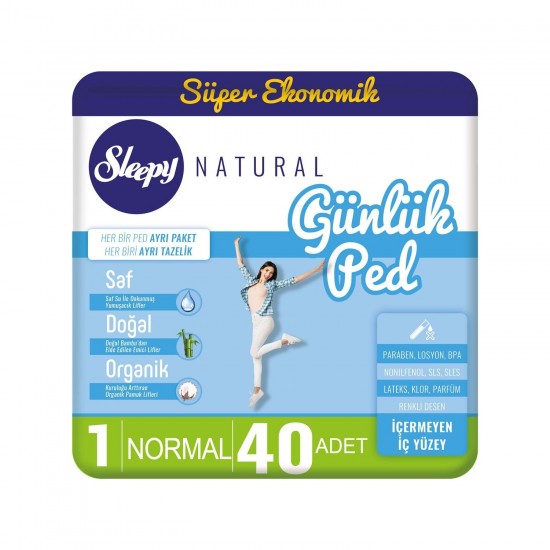 Sleepy Natural Günlük Ped Normal 40 Adet
