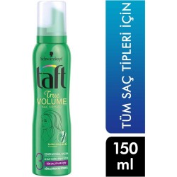 Taft Saç Şekillendirici Köpük 150 ml True Volume Tüm Saç Tipleri No:3 Taft Saç Şekillendirici Köpük 150 ml True Volume Tüm Saç Tipleri No:3