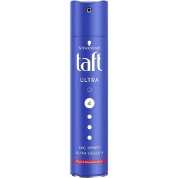 Taft Ultra Güçlü Saç Şekillendirici Sprey No:4 250 ml Taft Ultra Güçlü Saç Şekillendirici Sprey No:4 250 ml