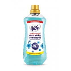 Tex Antibakteriyel Genel Amaçlı Temizleyici 1,5 Lt Mavi Tex Antibakteriyel Genel Amaçlı Temizleyici 1,5 Lt Mavi