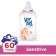 Vernel Max Konsantre Sıvı Çamaşır Yumuşatıcısı Sensitive 1440ml 60 Yıkama