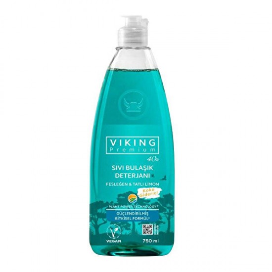 Viking Premium Sıvı Bulaşık Deterjanı Fesleğen&Tatlı Limon 750 Ml