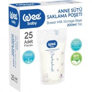 Wee Baby Anne Sütü Saklama Poşeti 25'li Wee Baby Anne Sütü Saklama Poşeti 25'li