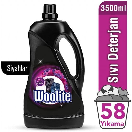 Woolite Çamaşır Deterjanı Siyah 3500 Ml