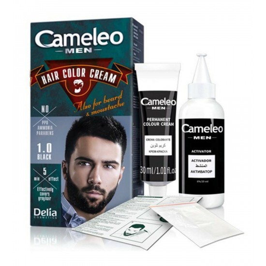 Delia Cameleo Men 1.0 Black Saç - Sakal ve Bıyık Boyama Kremi