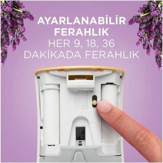 Glade Oda Kokusu Otomatik Sprey Cihaz ve Yedek Lavanta Ferahlığı 269 ml Glade Oda Kokusu Otomatik Sprey Cihaz ve Yedek Lavanta Ferahlığı 269 ml