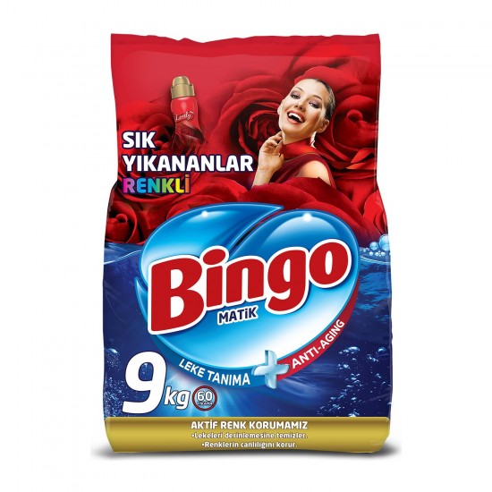 Bingo Toz Matik Sık Yıkananlar Renkli 9 Kg