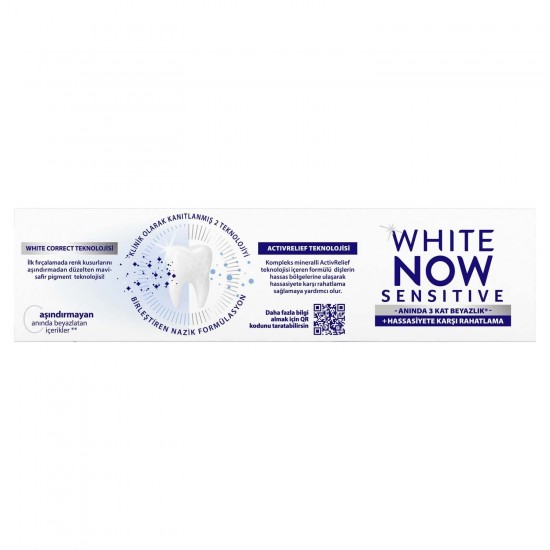 Signal Diş Macunu White Now Sensitive Anında 3 Kat Beyazlık 75 ml