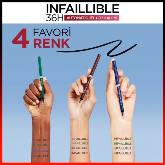 LOREAL INFAILLIBE JEL GOZ KALEMI MAVI 005 LOREAL INFAILLIBE JEL GOZ KALEMI MAVI 005