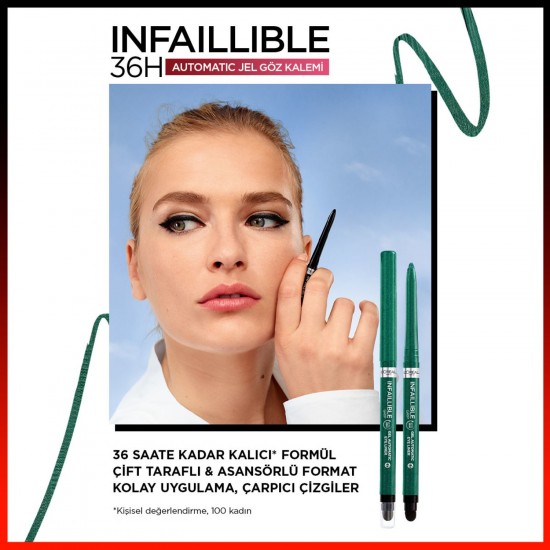 LOREAL INFAILLIBLE JEL GOZ KALEMI YESIL 008