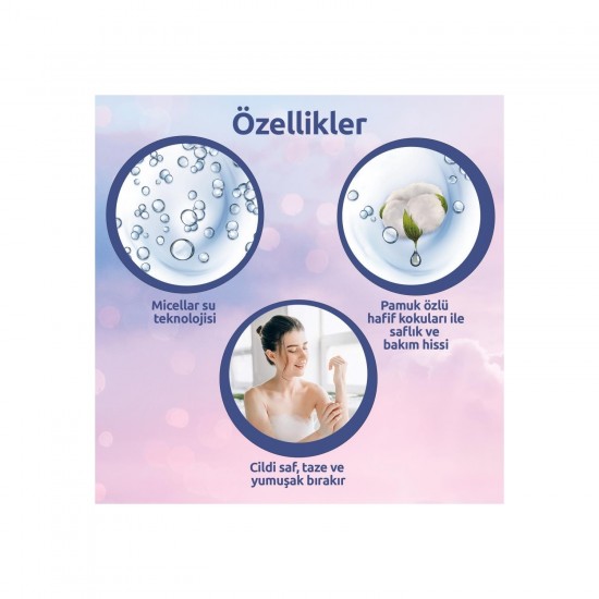 Palmolive Micellar Care Pamuk Özlü Micellar Su ile Banyo ve Duş Jeli 750 ml