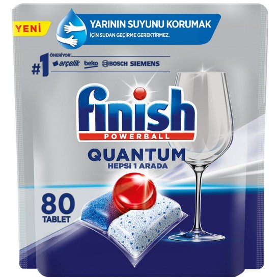 Finish Quantum 80 Kapsül Bulaşık Makinesi Deterjanı Tableti