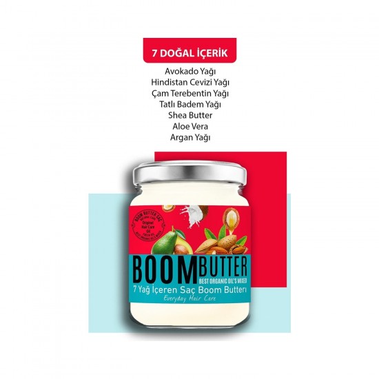 Boom Butter Saç Bakım Yağı 190 ML Boom Butter Saç Bakım Yağı 190 ML