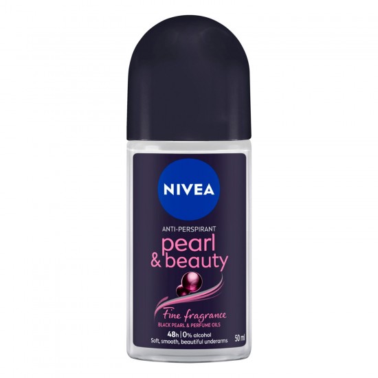 NIVEA Kadın Roll On Deodorant Pearl&Beauty Fine Fragrance,48 Saat Anti-perspirant Koruma 50ml